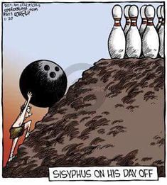 sisyphus on his day off - speed bump comics